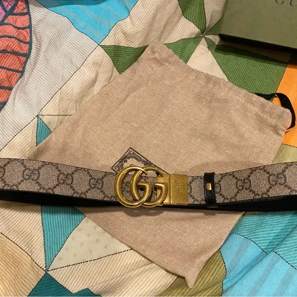 Gucci Marmont 1.2” Reversible Belt (size 85) - like new. - Picture 2 of 3